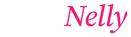 Ask Nelly wordmark white